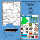 Botswana Fact Sheet for Early Readers