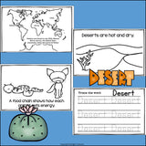 Desert Food Chain Mini Book for Early Readers - Food Chains