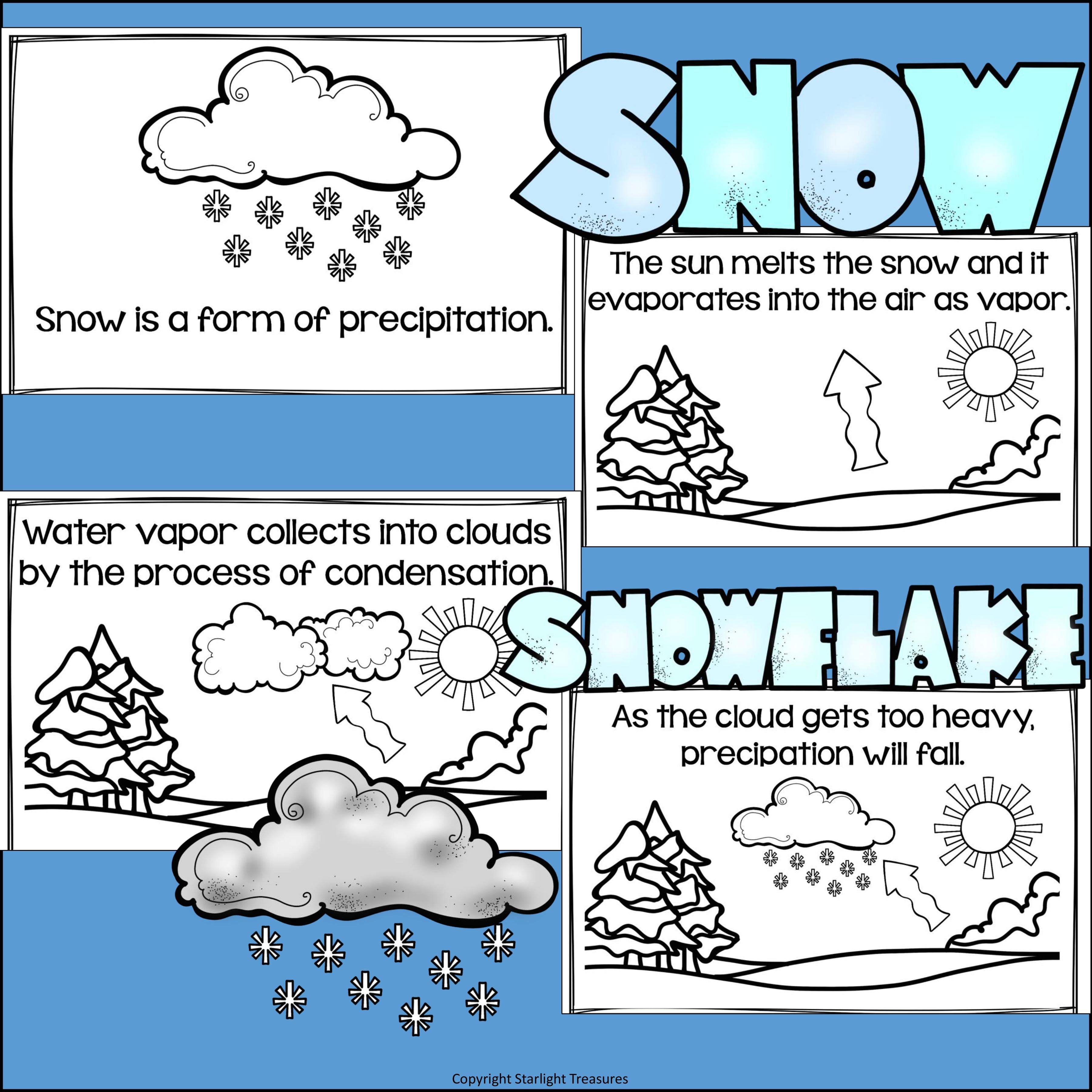 Snow Mini Book for Early Readers