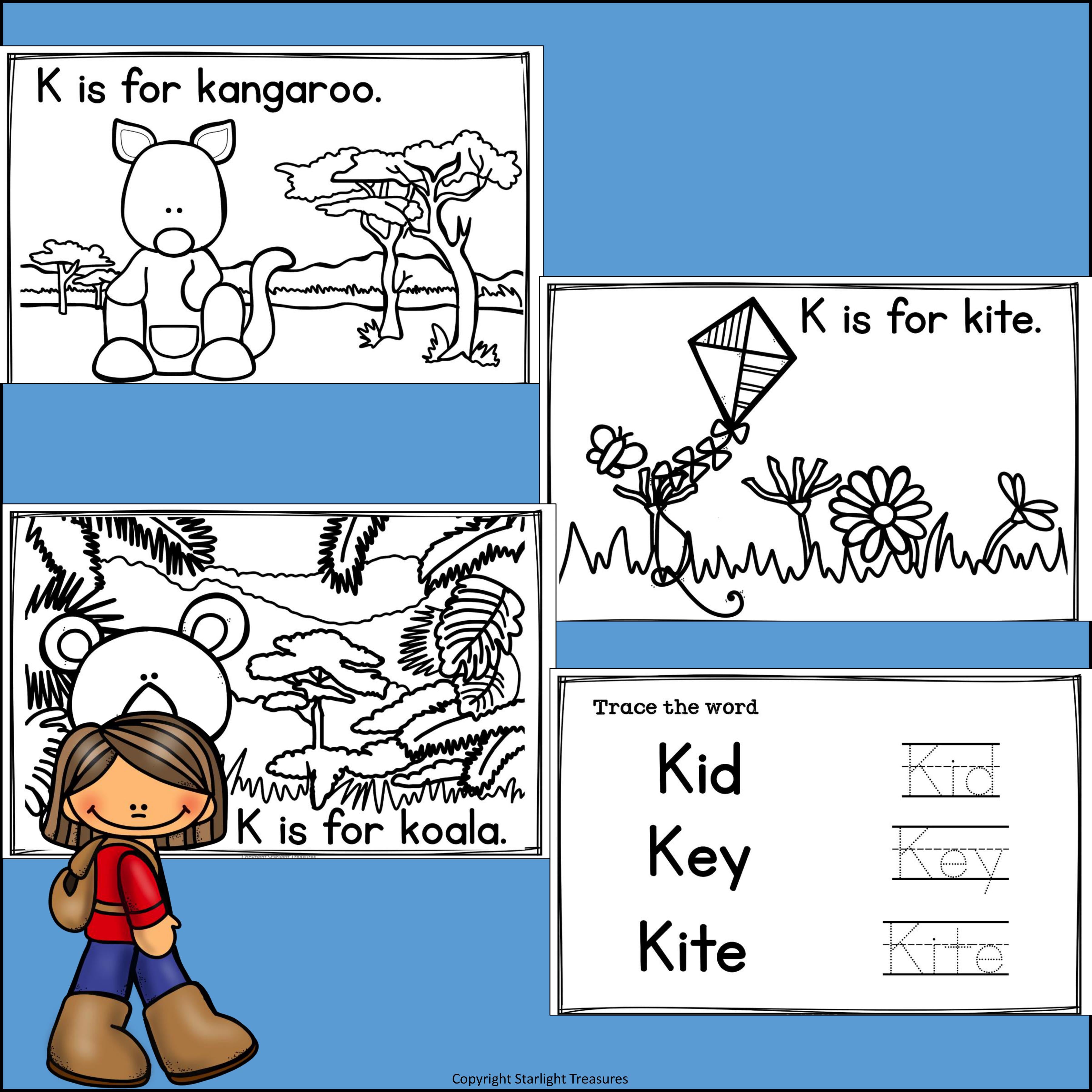 Alphabet Letter of the Week: The Letter K Mini Book