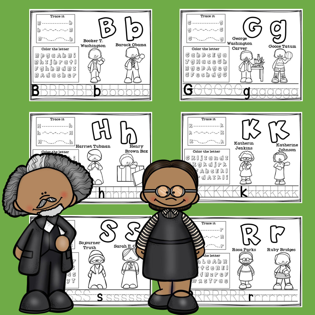 Worksheets A-Z Black History Month