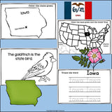 Iowa Mini Book for Early Readers - A State Study