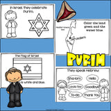 Purim Mini Book for Early Readers