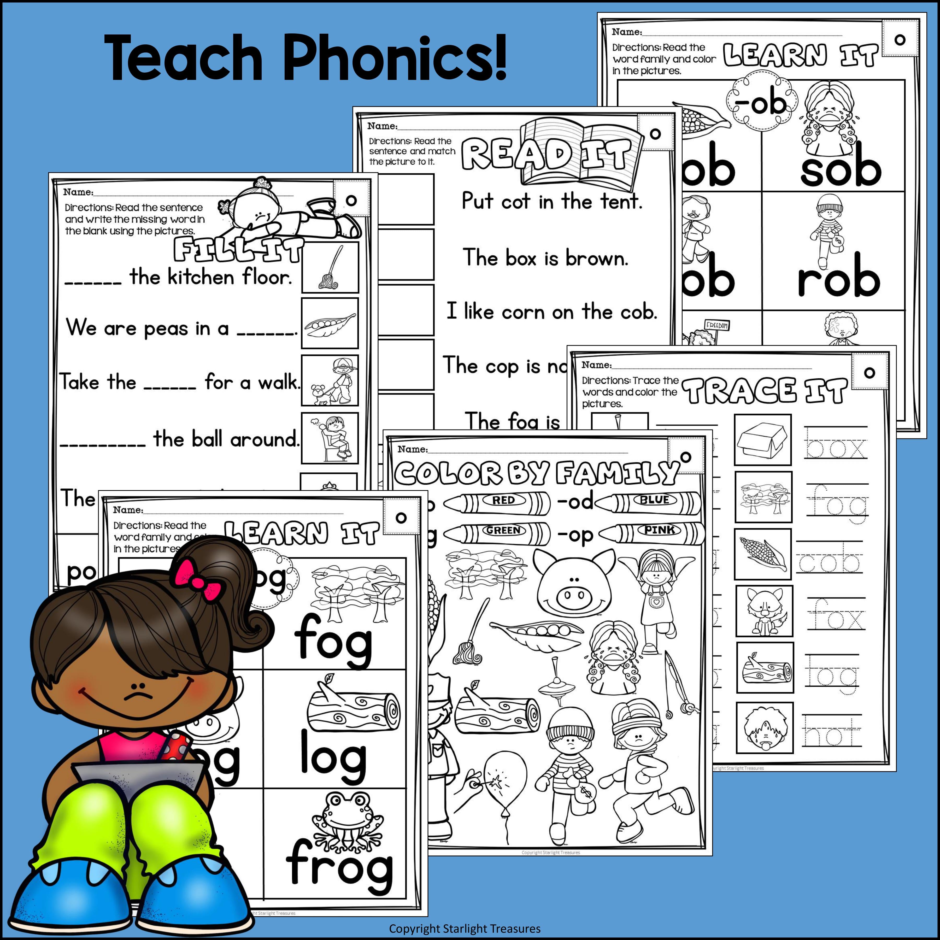 Short O Worksheets and Activities for Early Readers