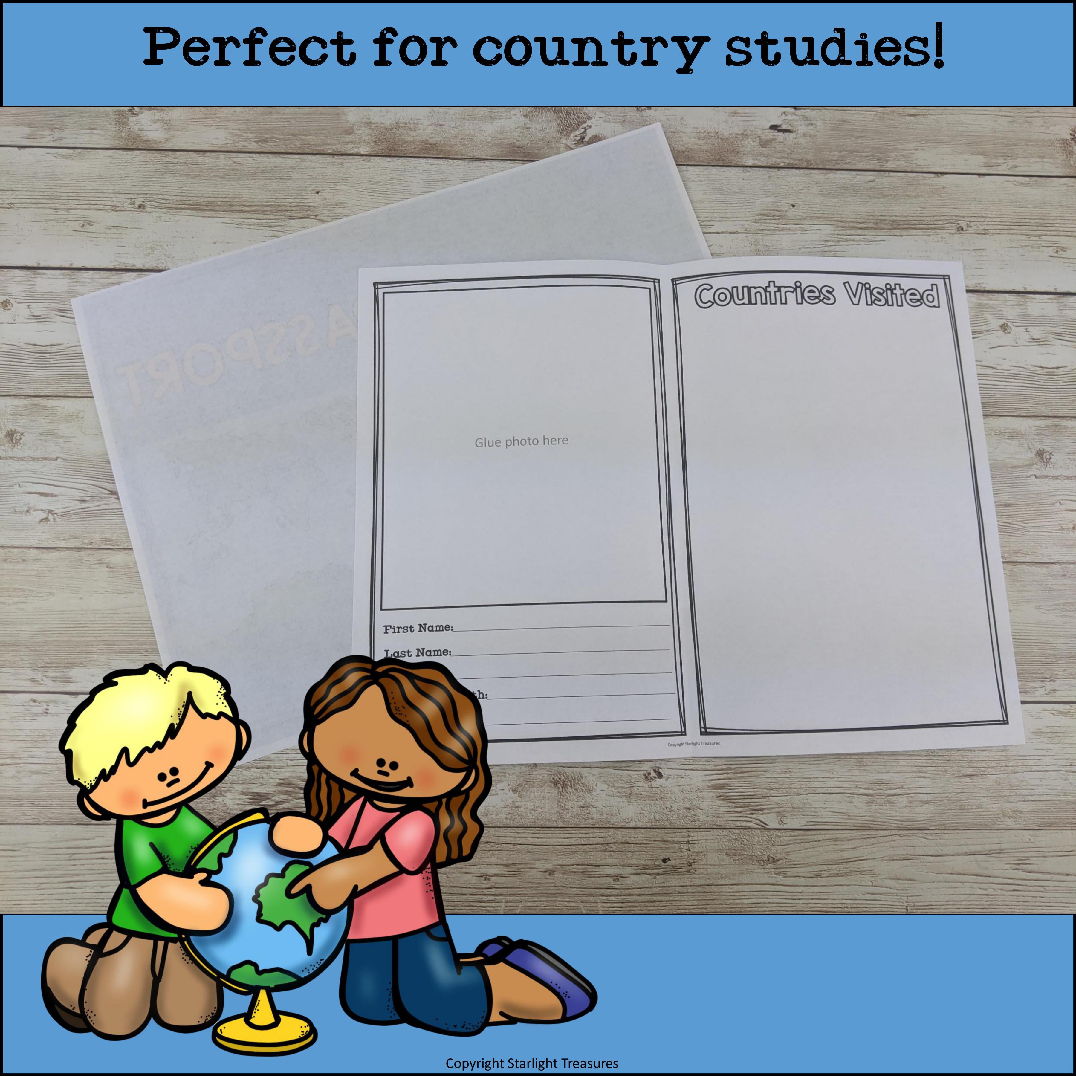 International Passport Mini Book for Early Readers FREEBIE