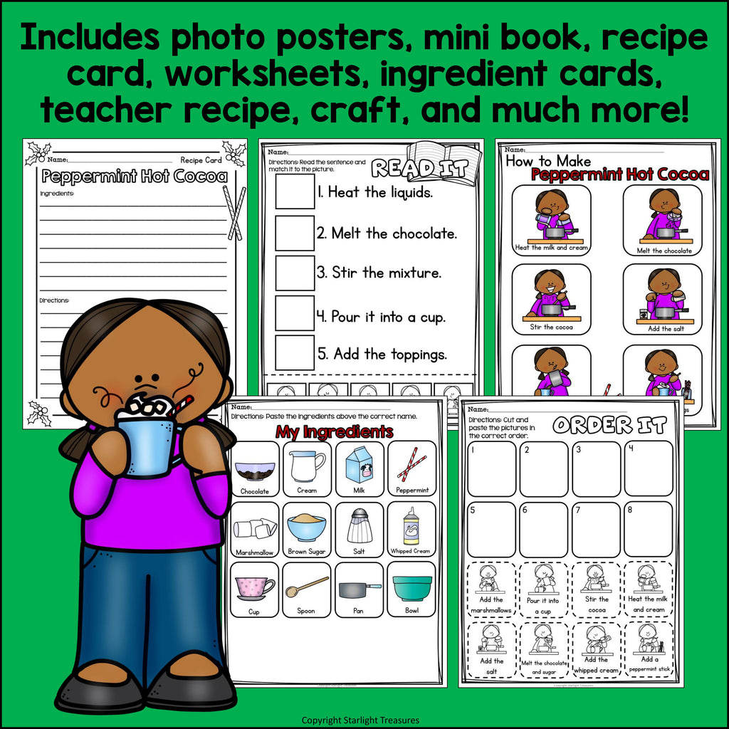 How to Make Peppermint Hot Cocoa for Early Readers