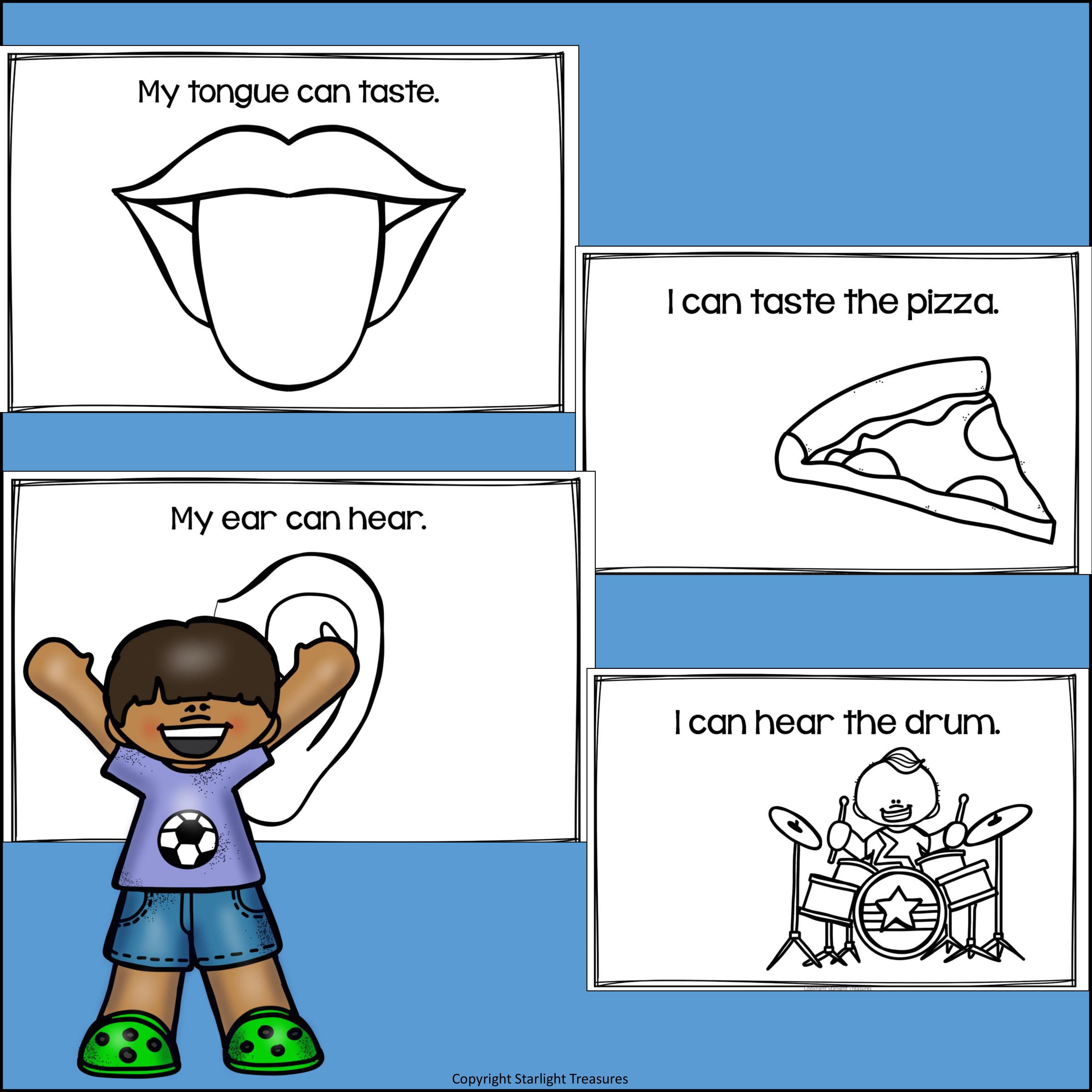 Five Senses Mini Book for Early Readers