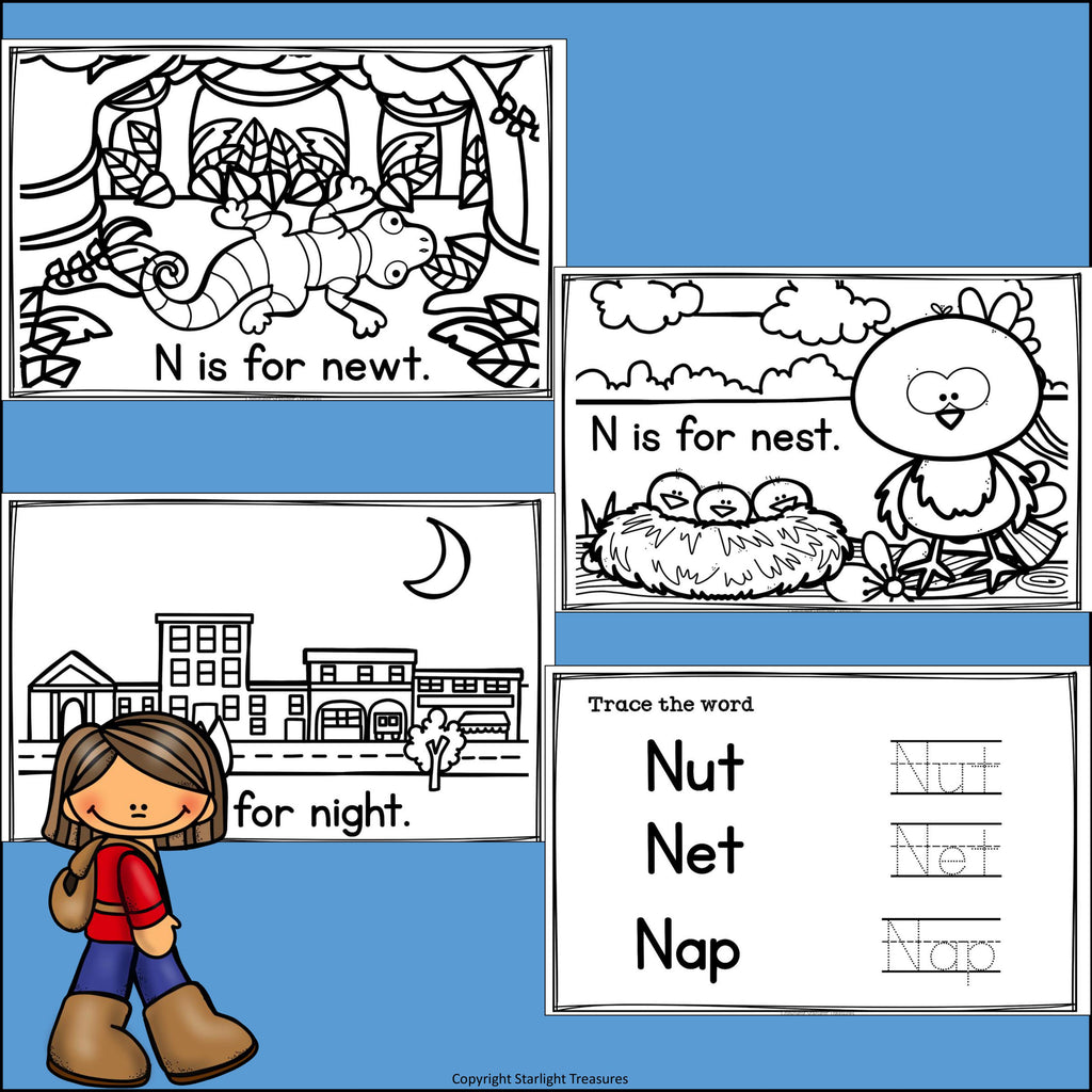 Alphabet Letter of the Week: The Letter N Mini Book