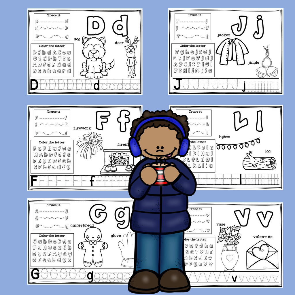 Worksheets A-Z Winter Theme