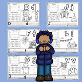 Worksheets A-Z Winter Theme