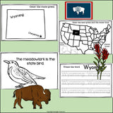 Wyoming Mini Book for Early Readers - A State Study
