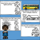 Rosa Parks Mini Book for Early Readers: Black History Month