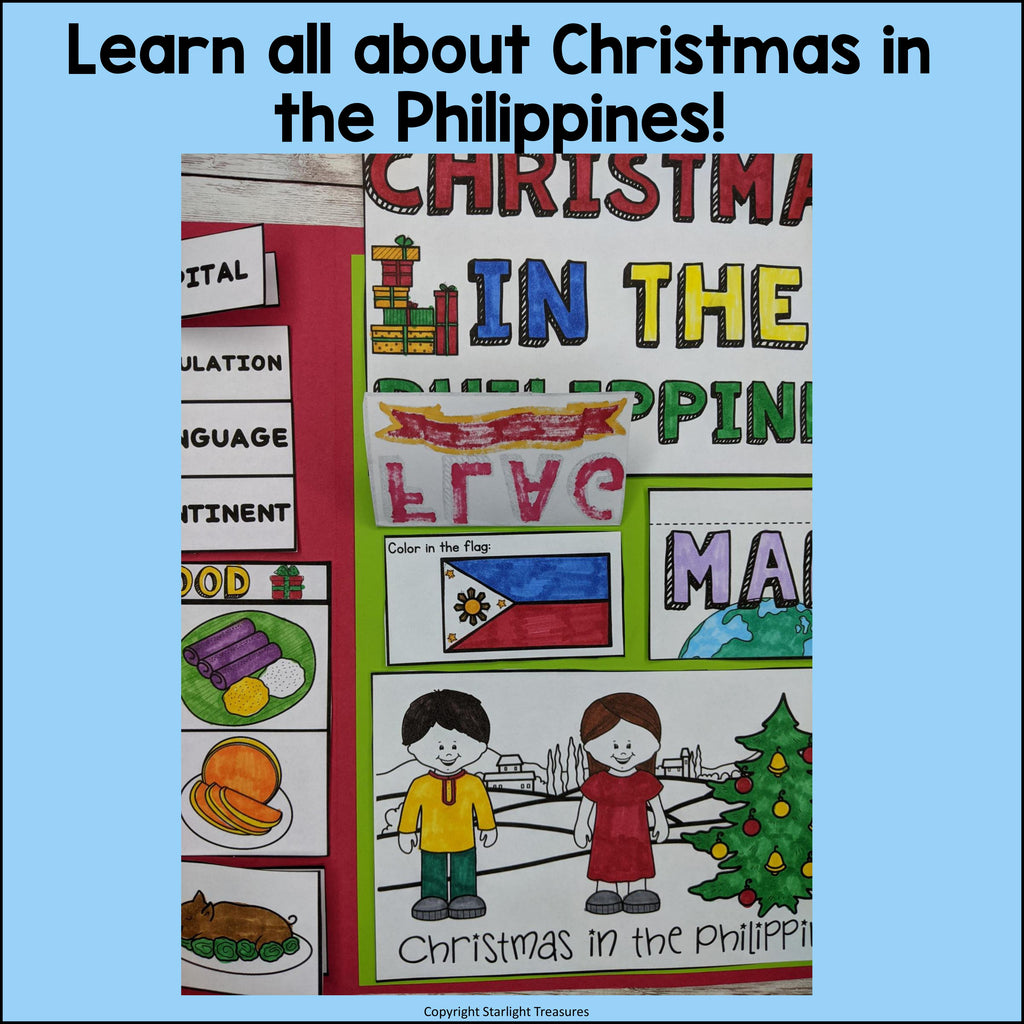 Christmas in the Philippines Lapbook for Early Learners - Christmas Activities