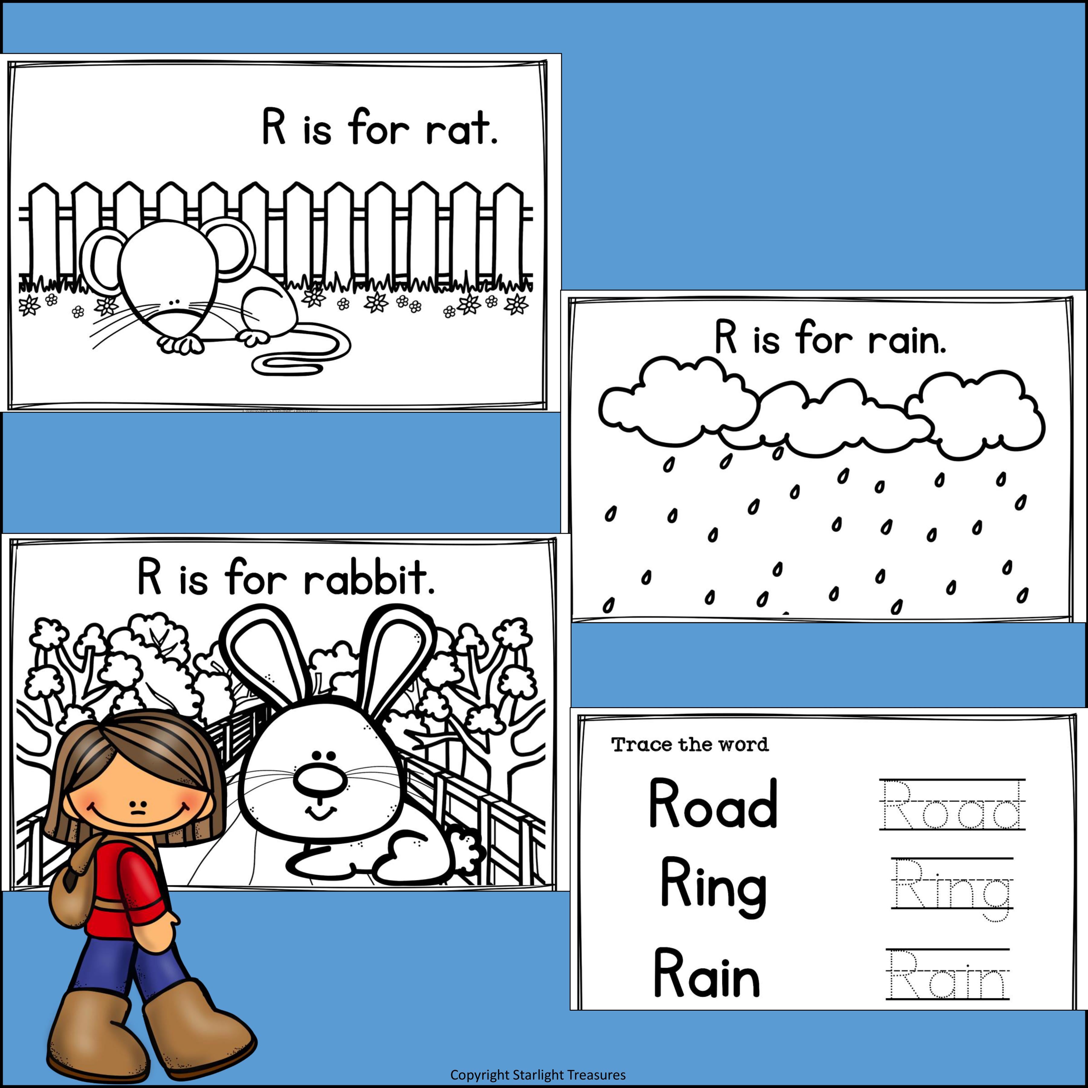 Alphabet Letter of the Week: The Letter R Mini Book
