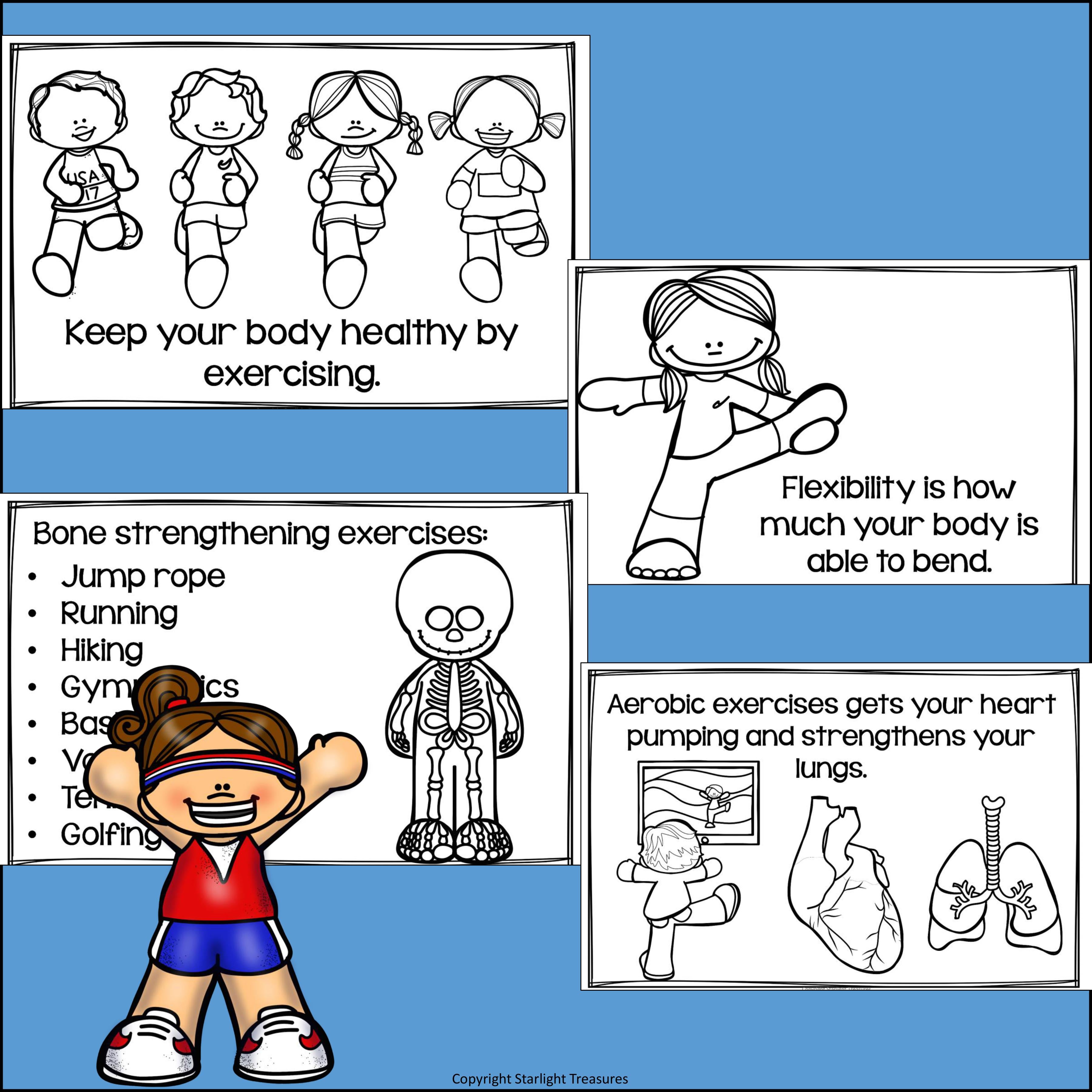 Exercise and Sports Mini Book for Early Readers