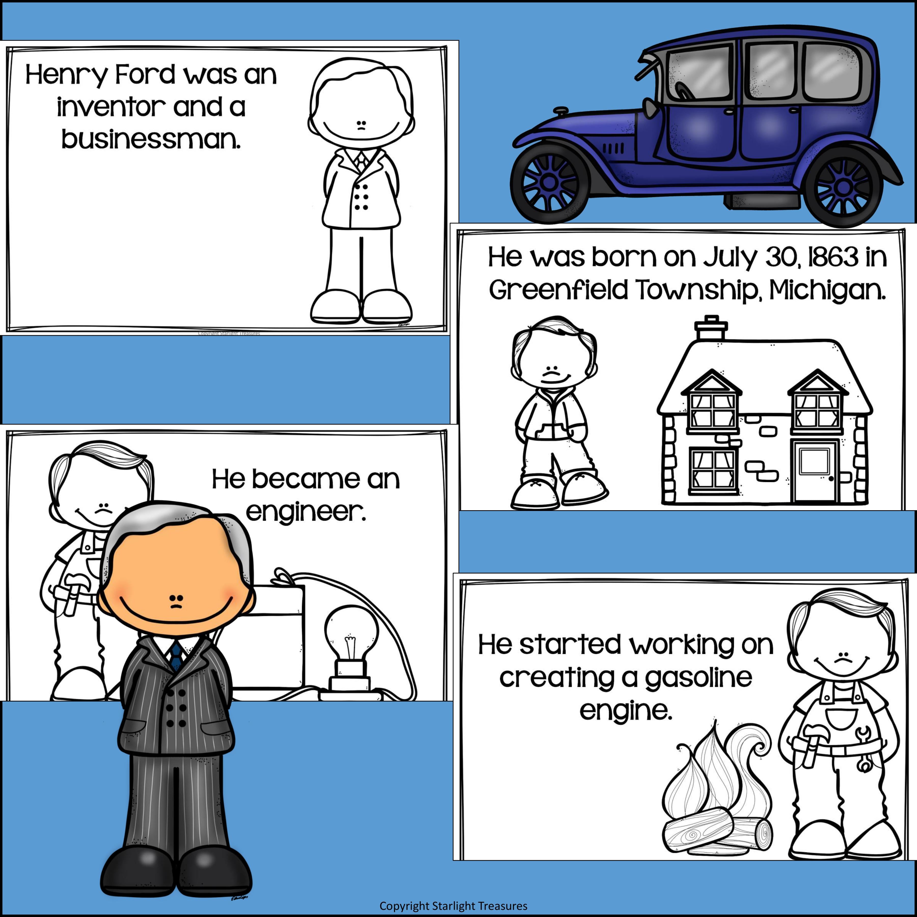 Henry Ford Mini Book for Early Readers: Inventors