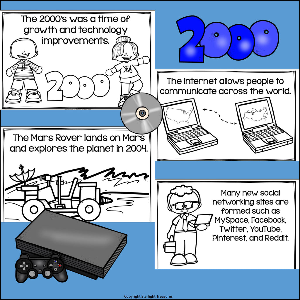 Life in the 2000s Mini Book for Early Readers