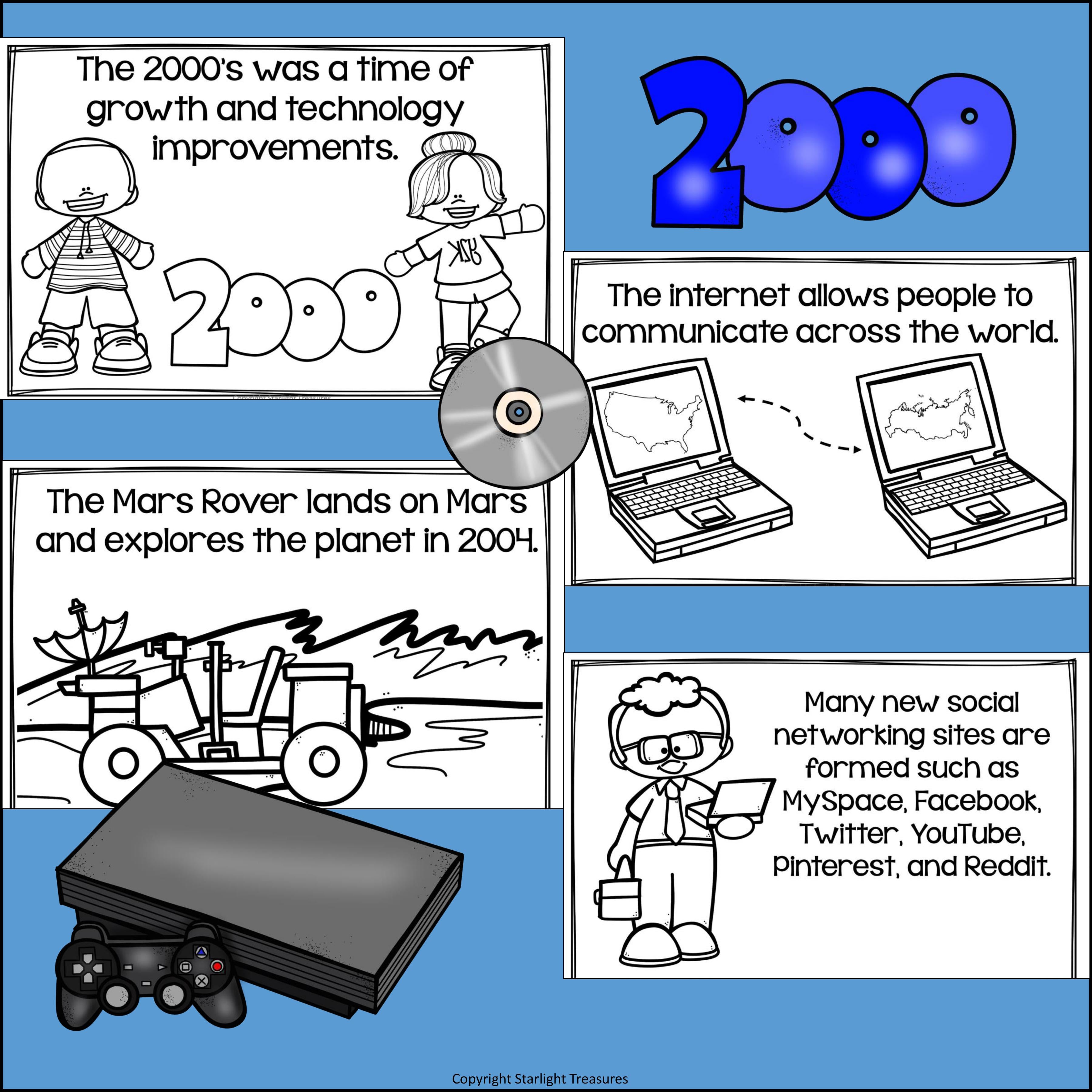 Life in the 2000s Mini Book for Early Readers