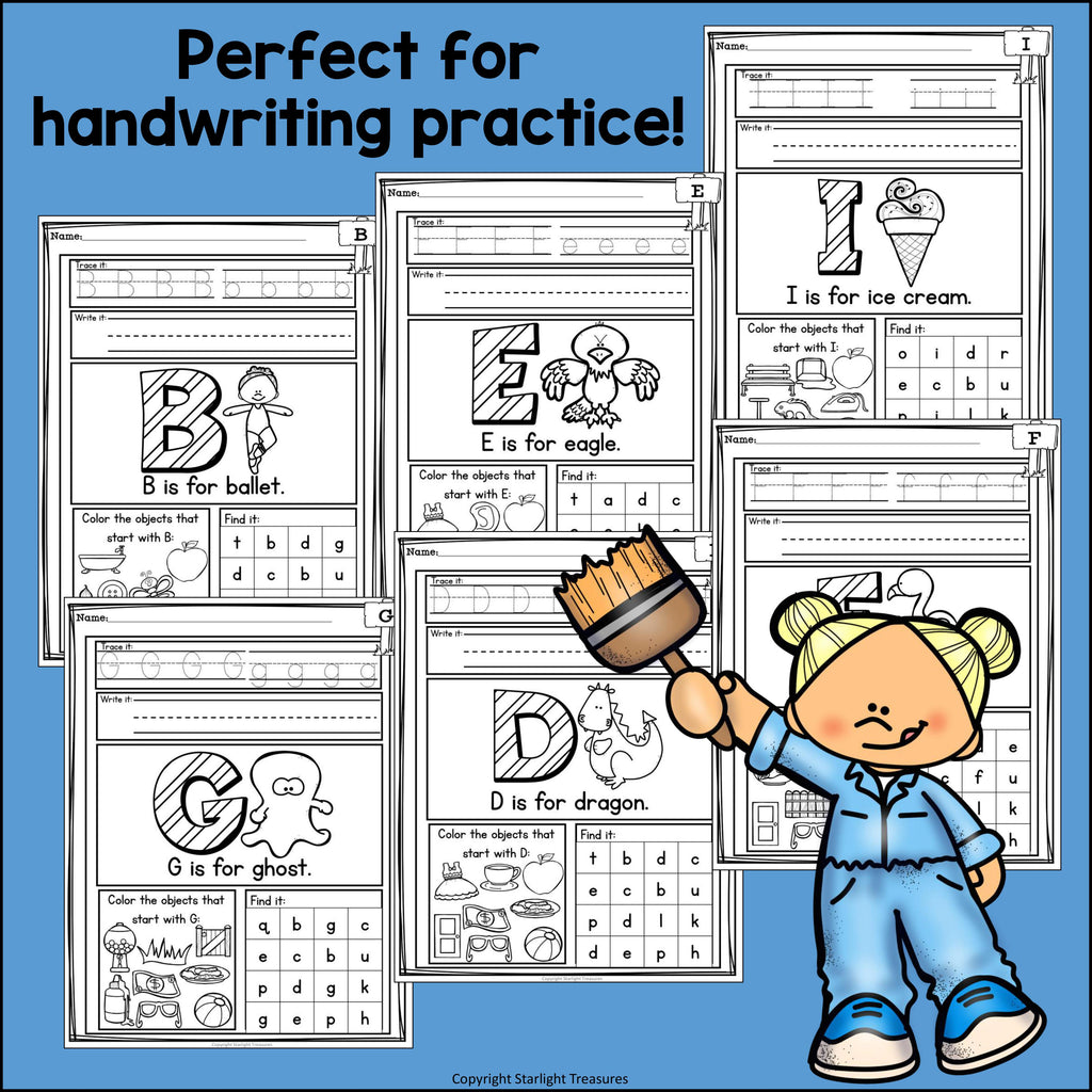 Alphabet Worksheets and Activities for Early Learners