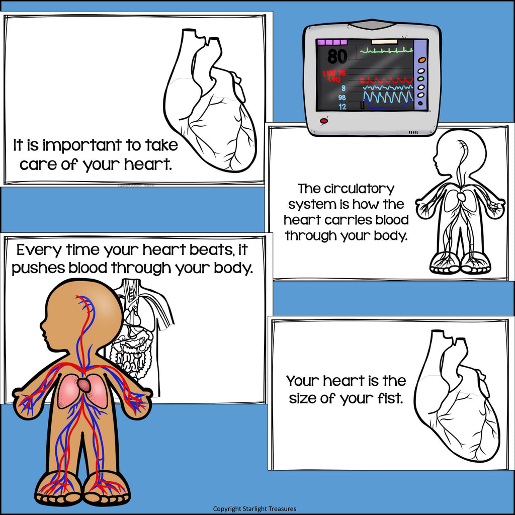 Human Body Systems: Circulatory System Mini Book for Early Readers