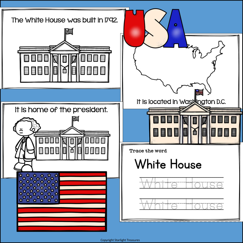 White House Mini Book for Early Readers: American Symbols