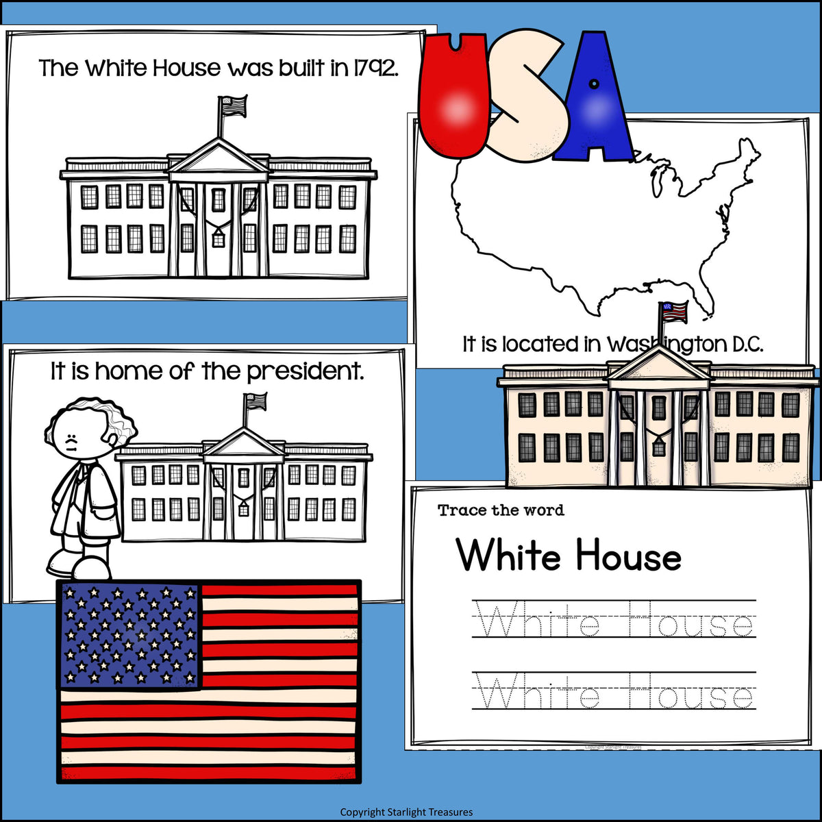 White House Mini Book for Early Readers: American Symbols – Starlight ... White House Mini Book for Early Readers: American Symbols – Starlight ...