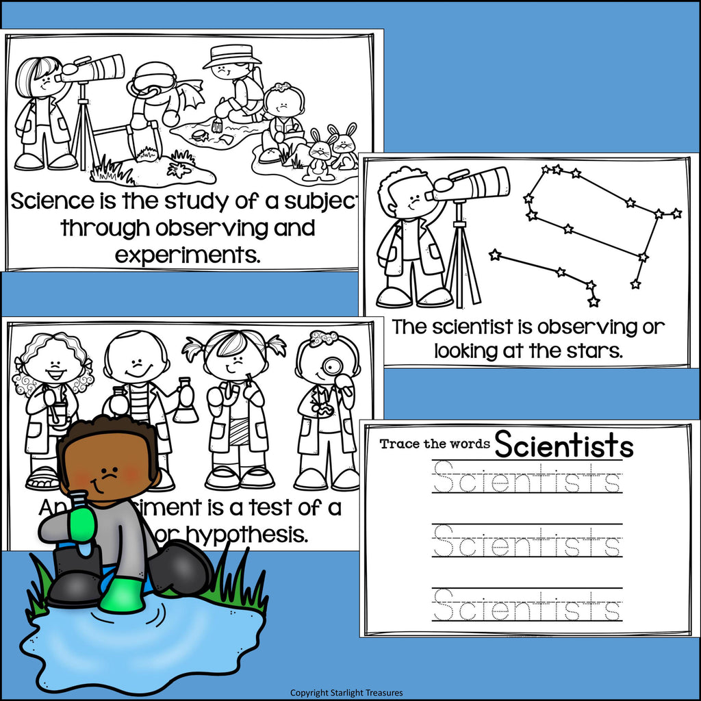 Types of Scientists Mini Book for Early Readers