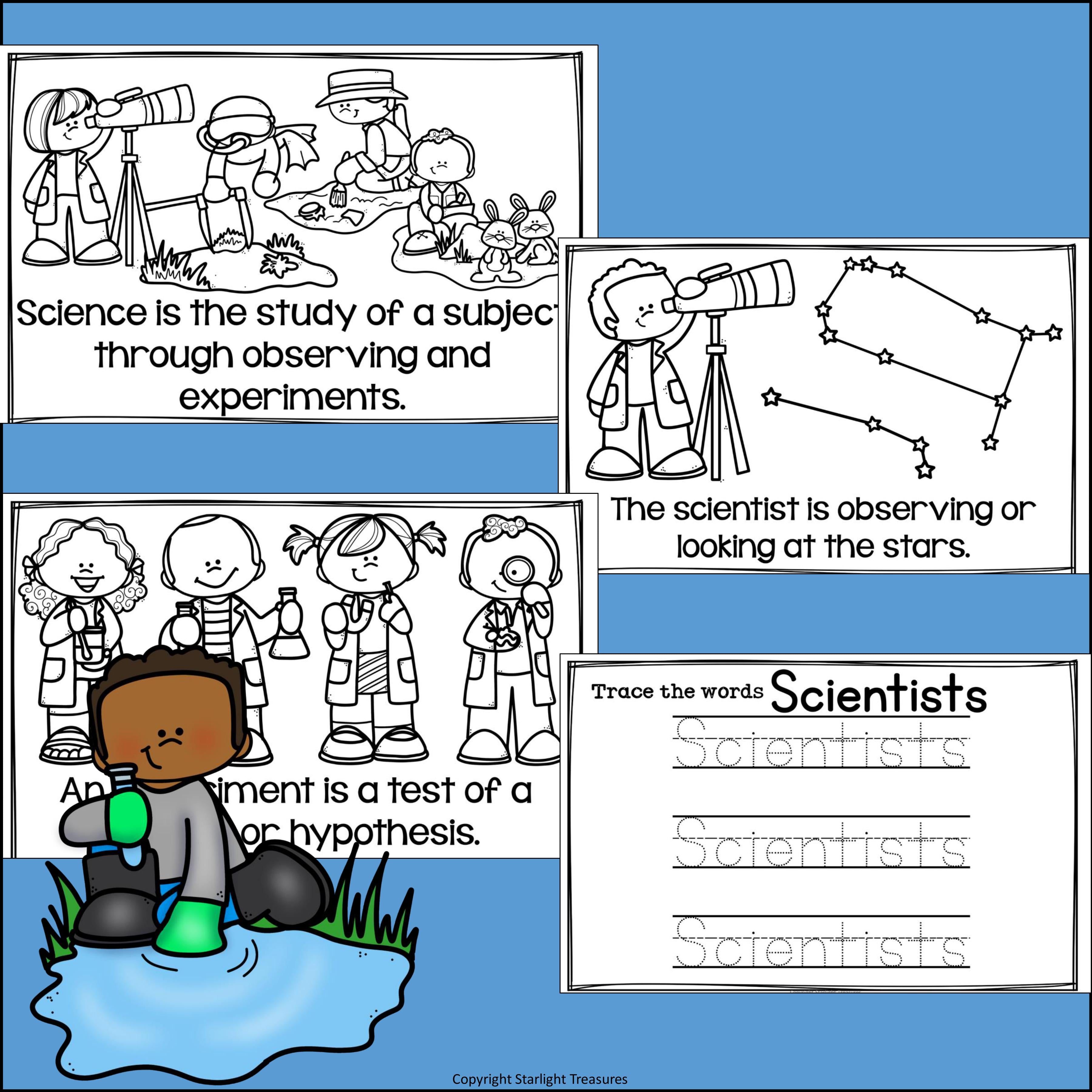 Types of Scientists Mini Book for Early Readers