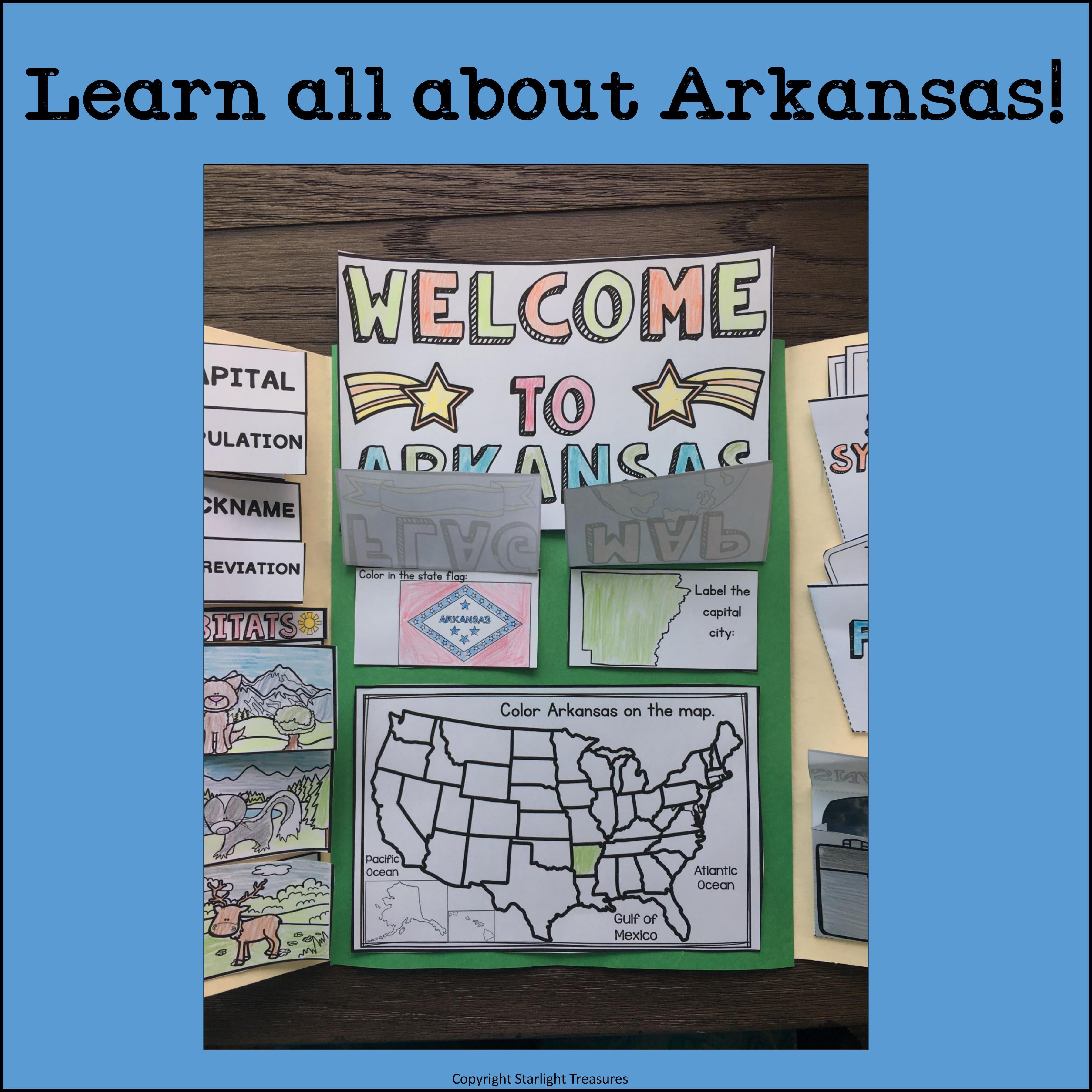 Arkansas Lapbook for Early Learners - A State Study