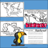 Rainforest Food Chain Mini Book for Early Readers - Food Chains