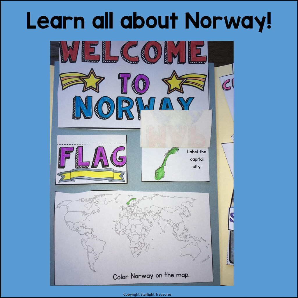Norway Lapbook for Early Learners - A Country Study