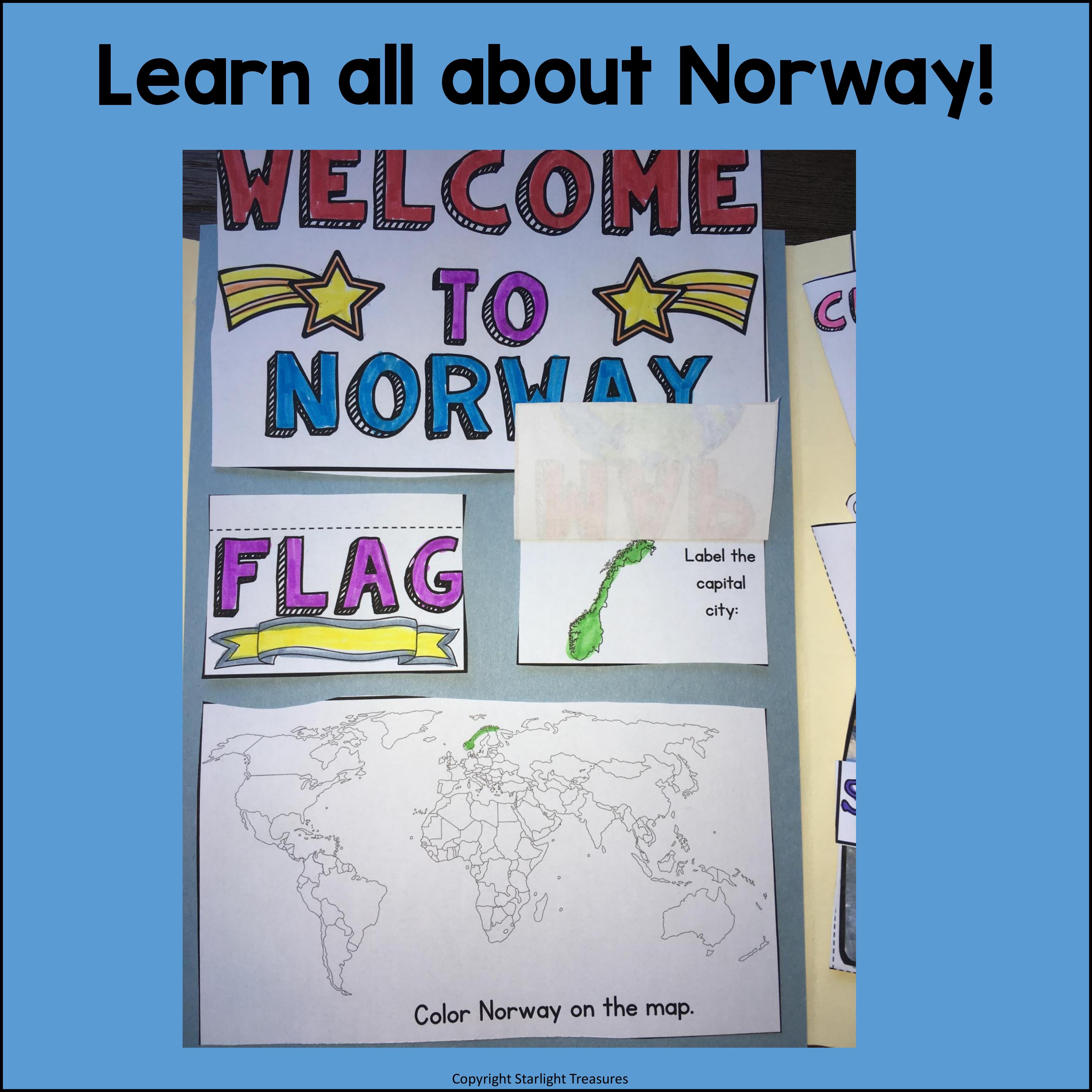 Norway Lapbook for Early Learners - A Country Study