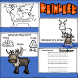 Reindeer Mini Book for Early Readers