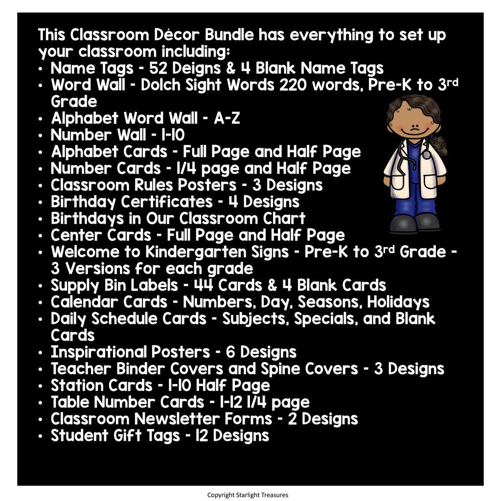 Classroom Decor Pack - Careers and Community Helpers Theme