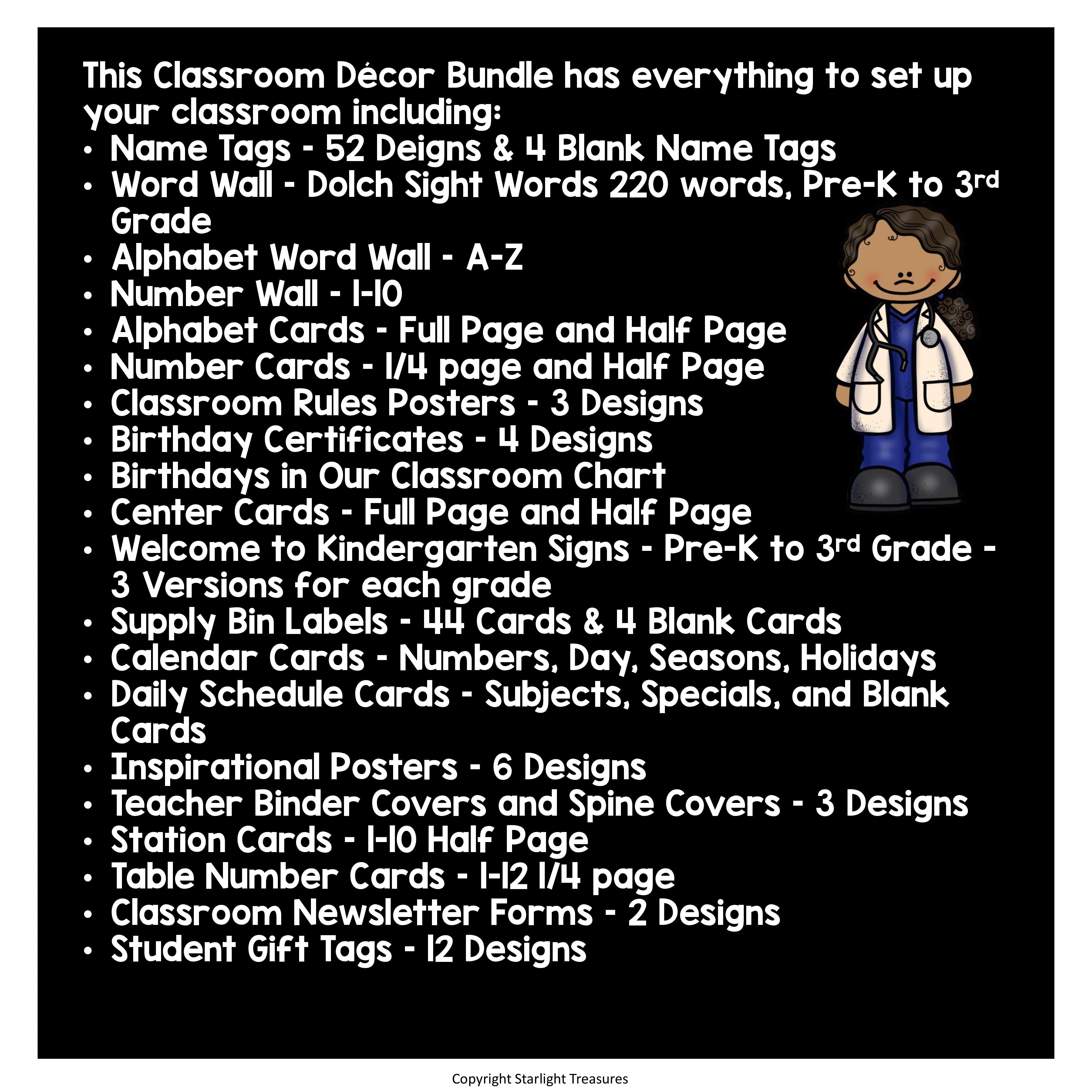 Classroom Decor Pack - Careers and Community Helpers Theme