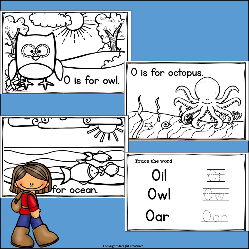 Alphabet Letter of the Week: The Letter O Mini Book
