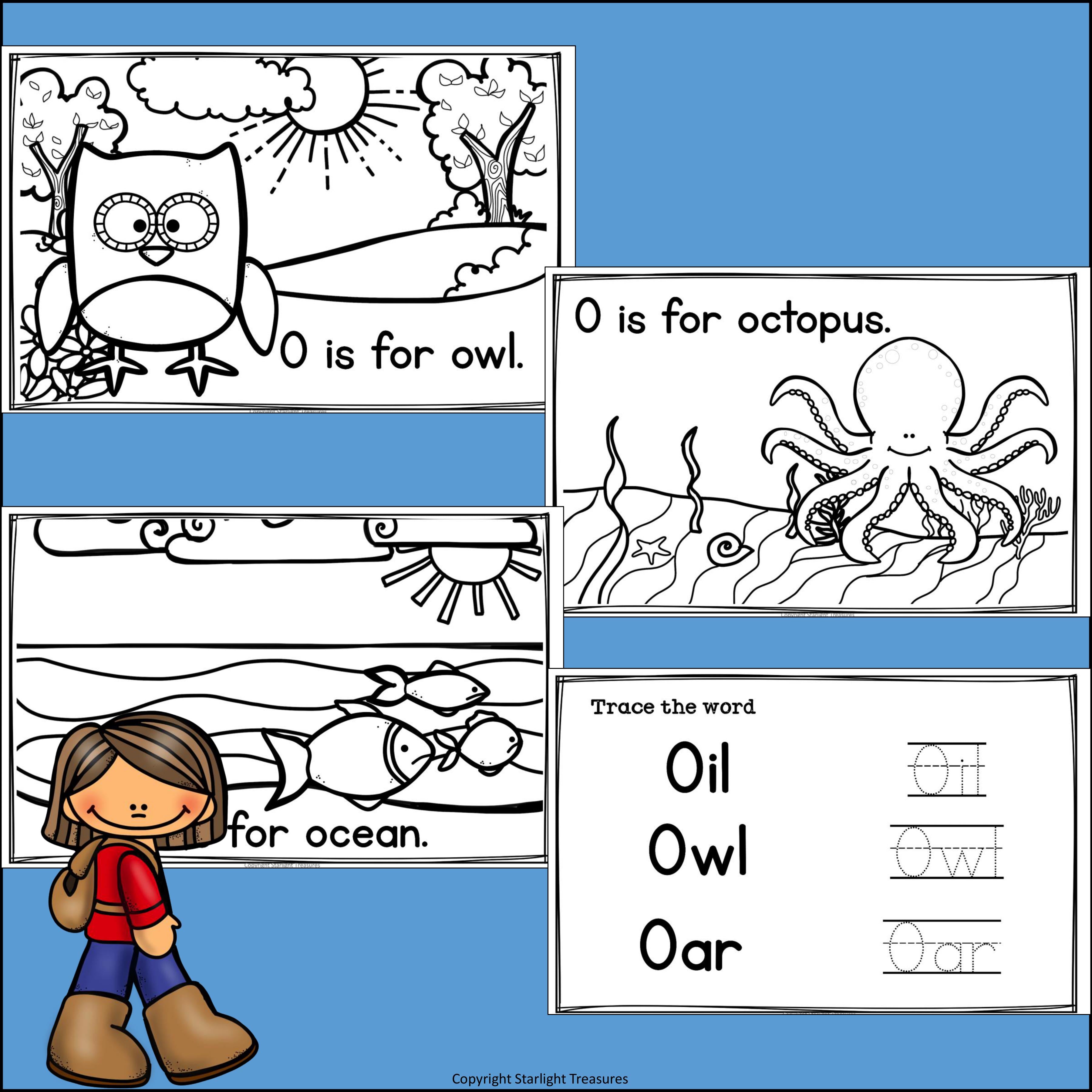 Alphabet Letter of the Week: The Letter O Mini Book