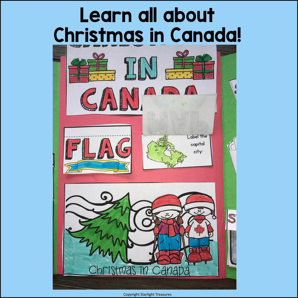 Christmas in Canada Lapbook for Early Learners