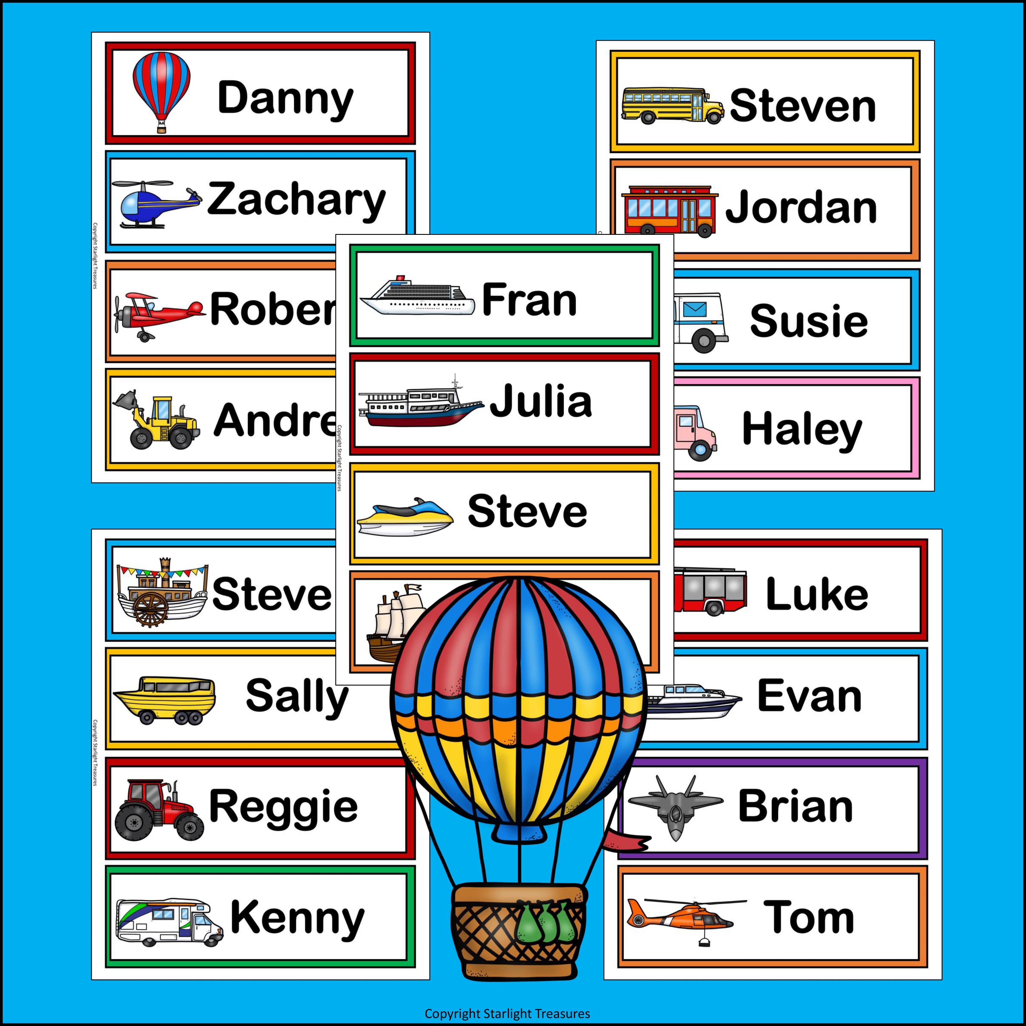 Vehicle Name Tags - Editable