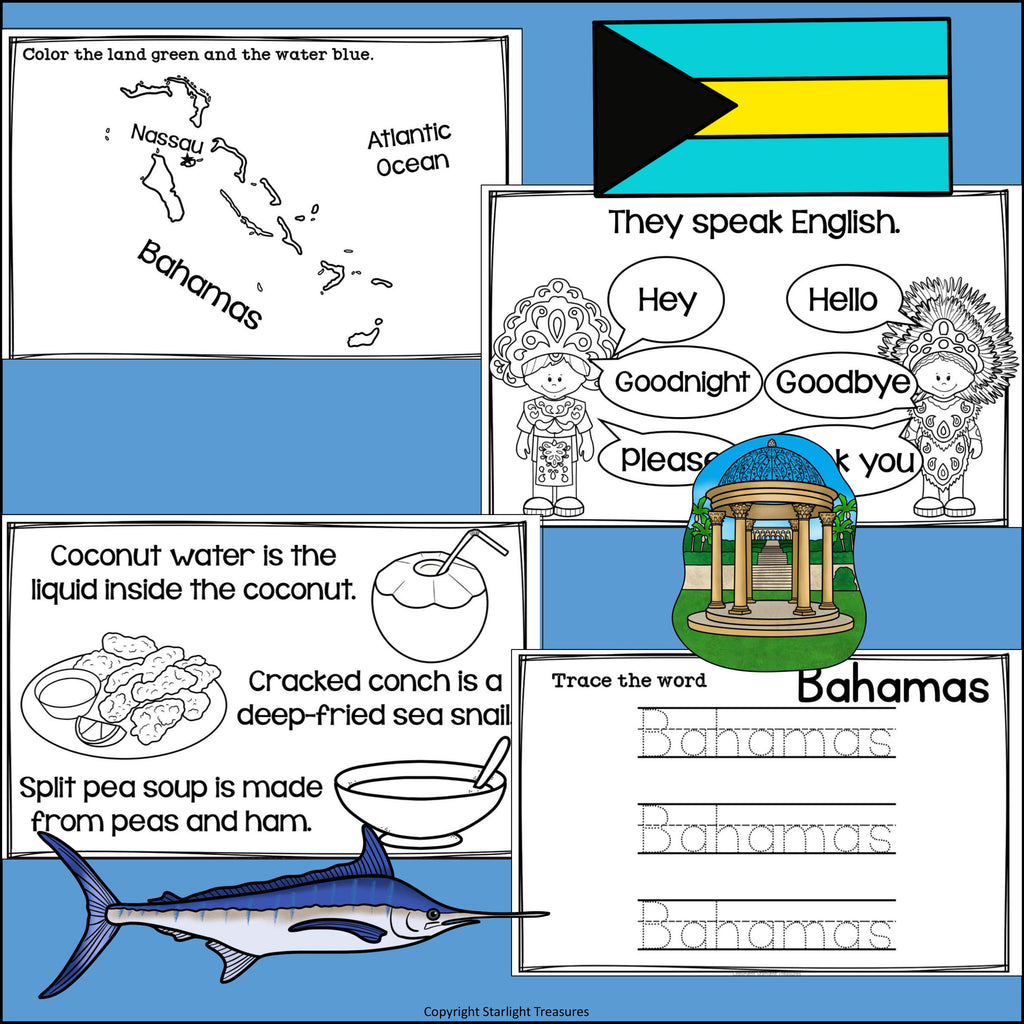Bahamas Mini Book for Early Readers - A Country Study