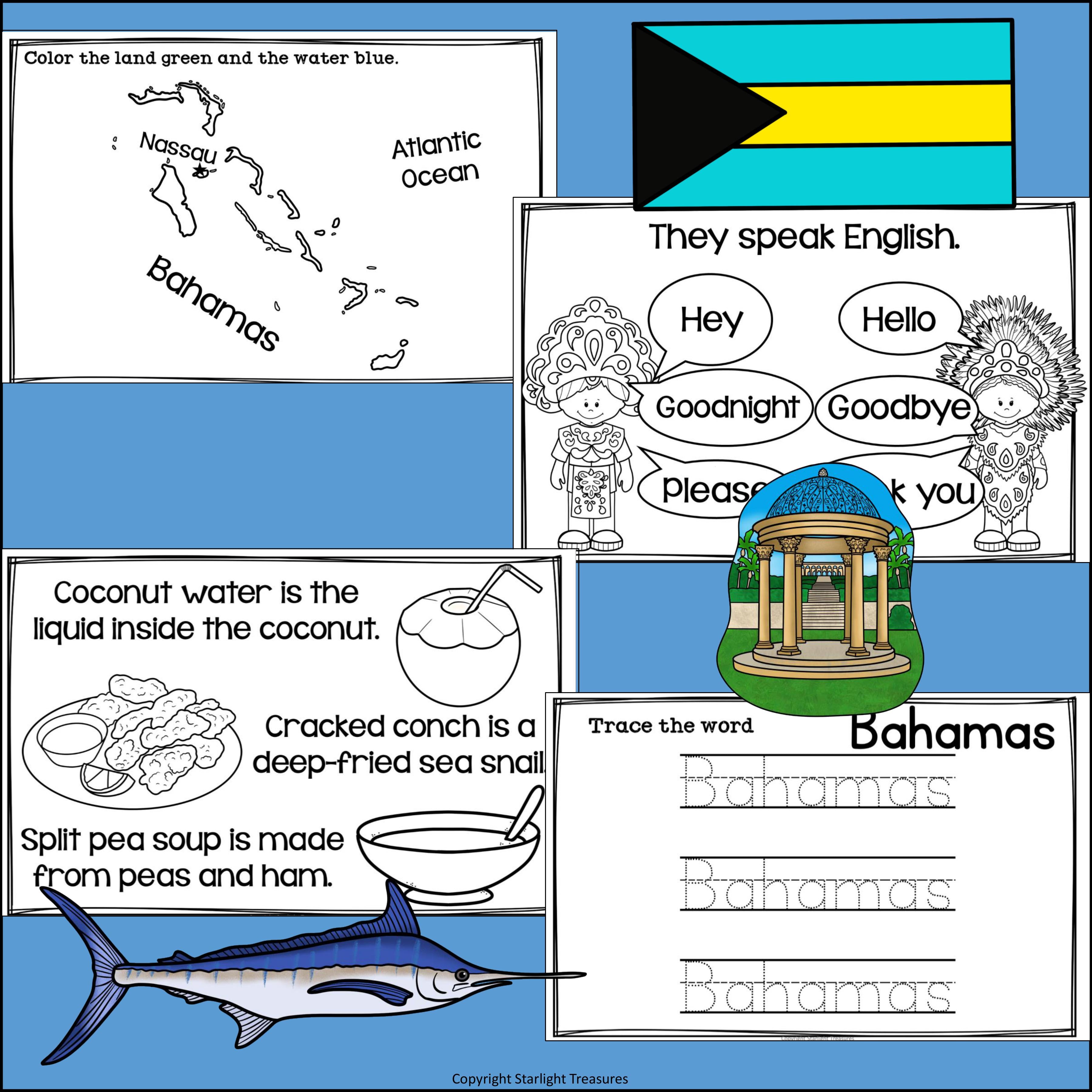 Bahamas Mini Book for Early Readers - A Country Study