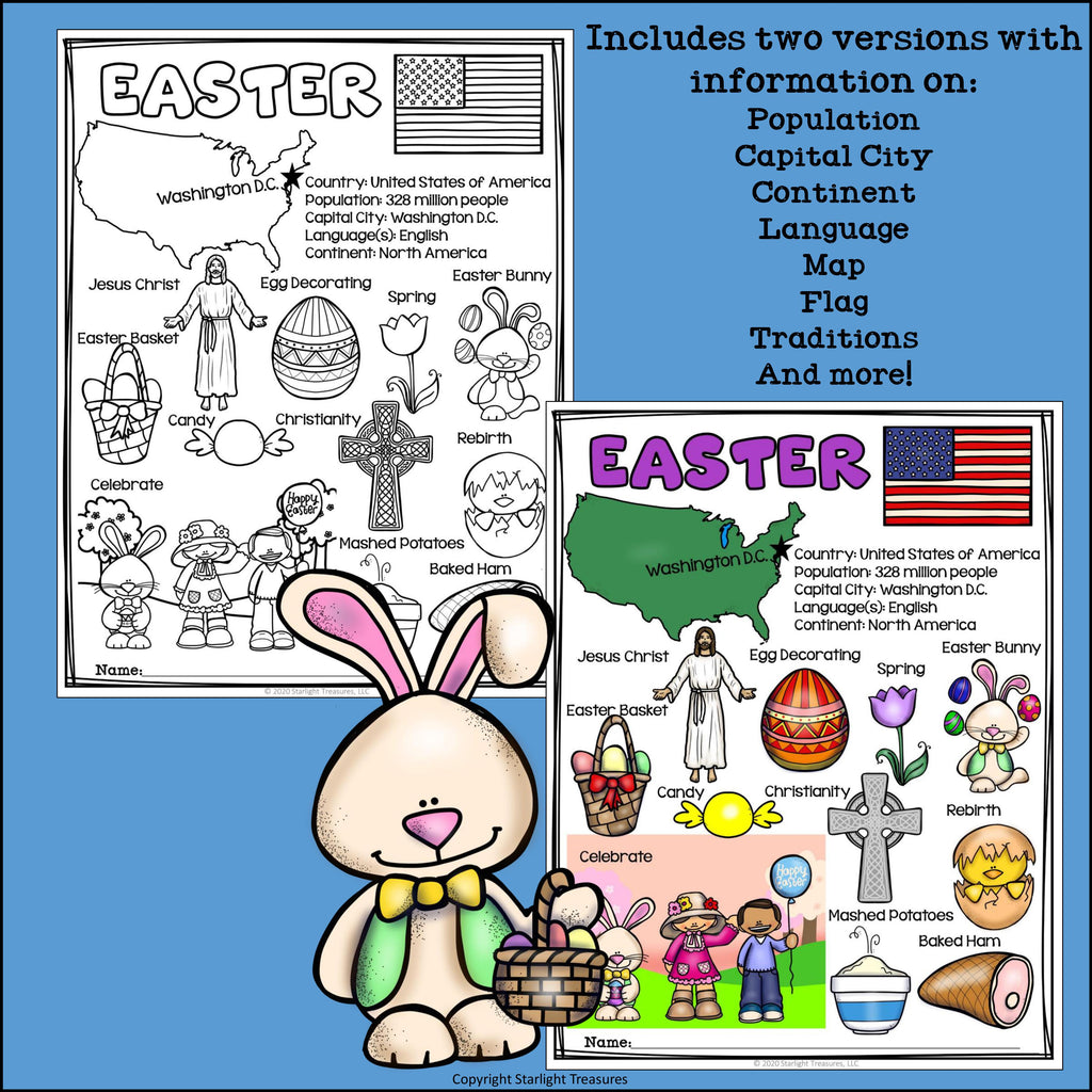 Easter Fact Sheet for Early Readers