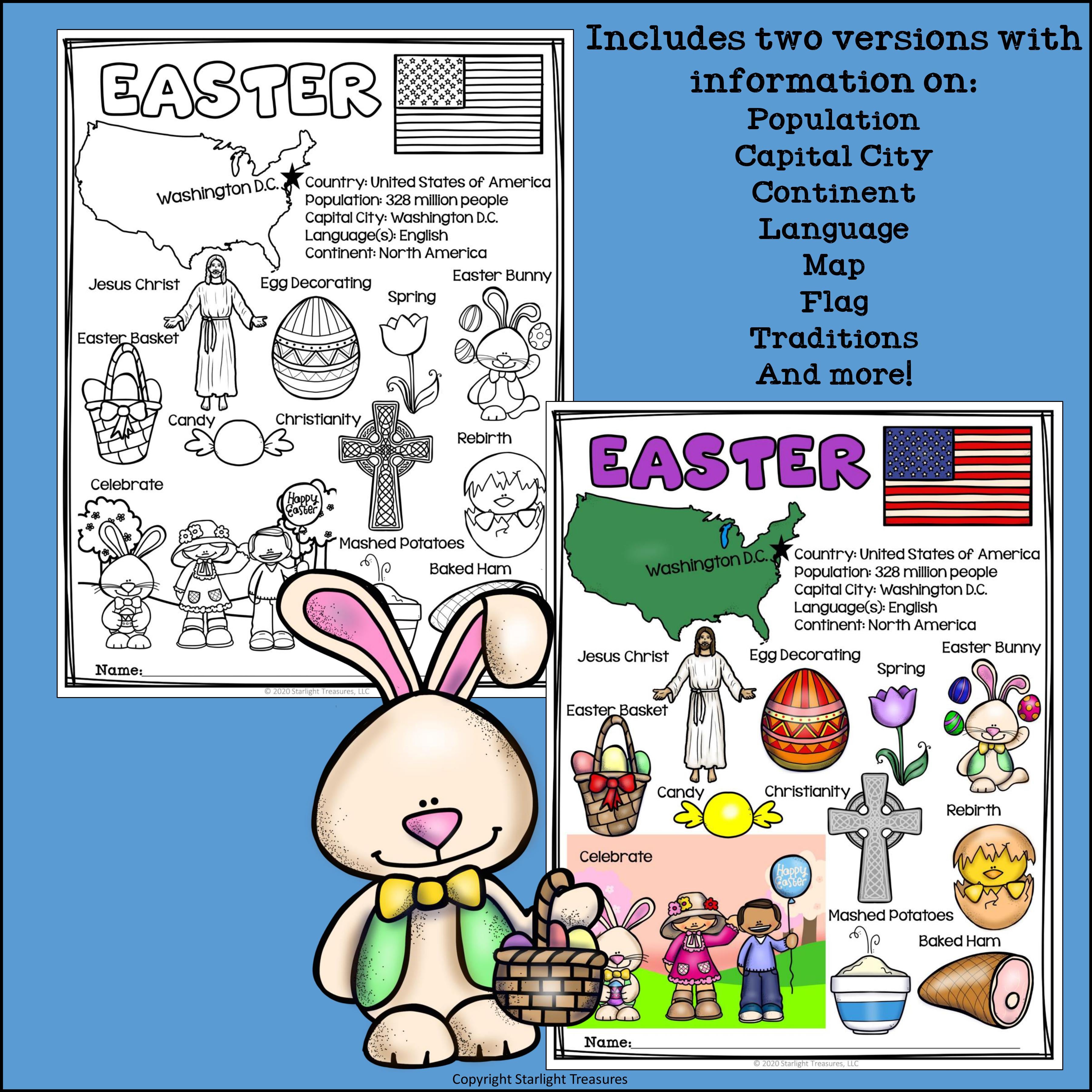Easter Fact Sheet for Early Readers