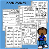 Beginning Trigraphs Worksheets and Activities for Early Readers