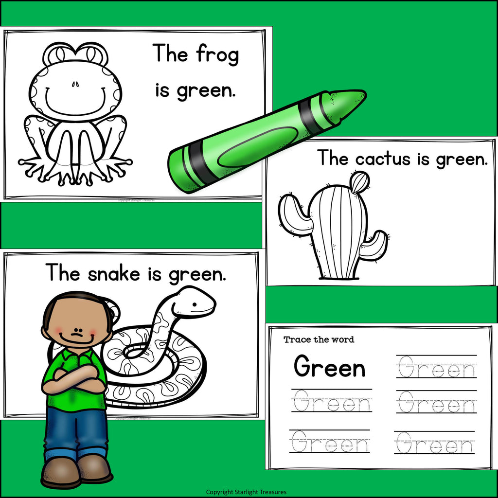 Colors of the Week: Green Mini Book