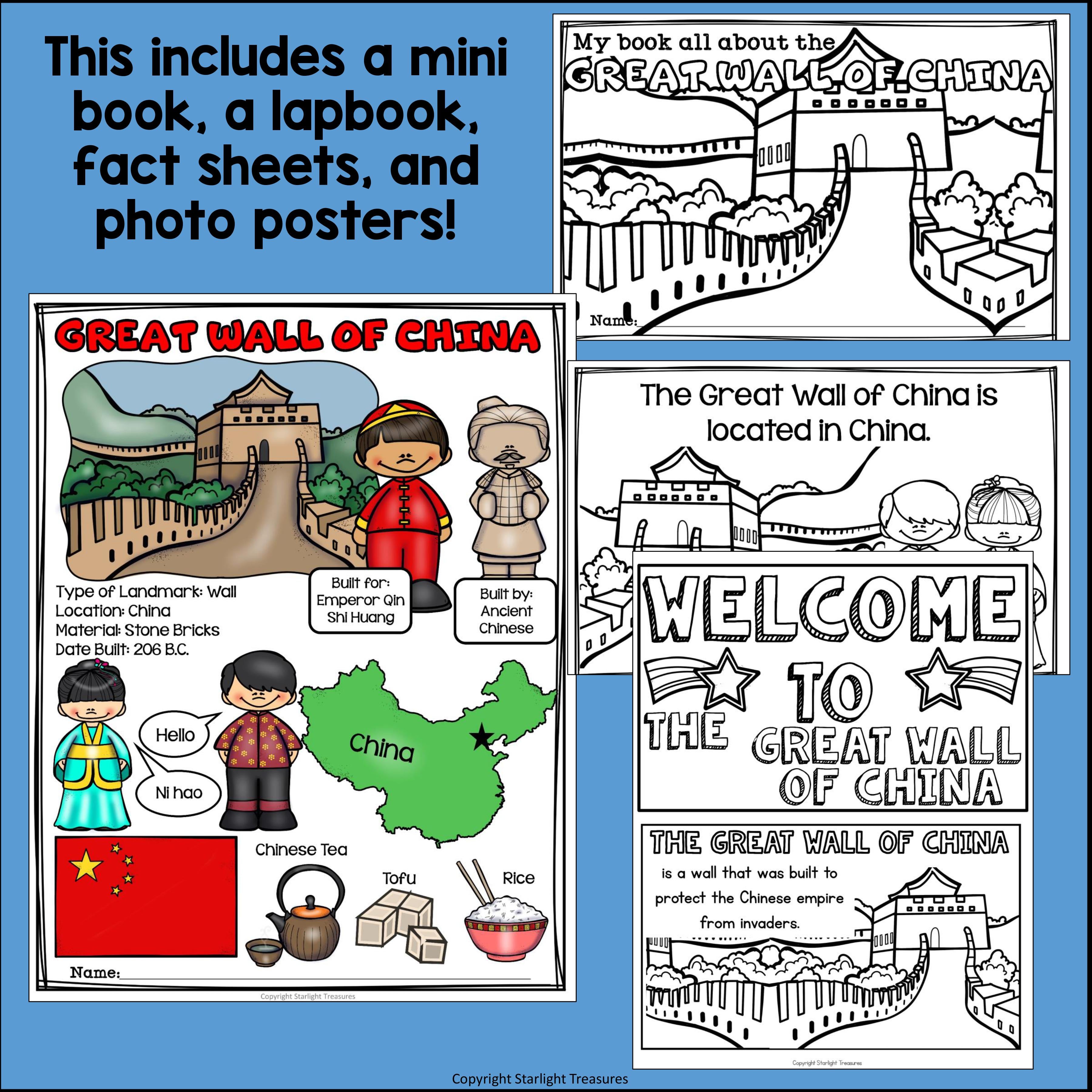 Great Wall of China Complete Unit for Early Learners