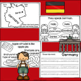 Germany Mini Book for Early Readers - A Country Study