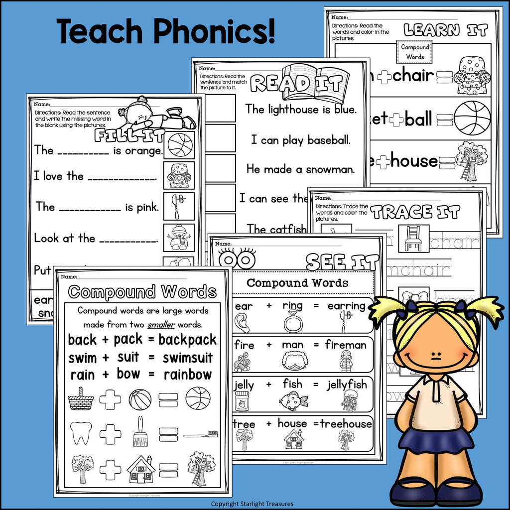 Compound Words Worksheets and Activities for Early Readers