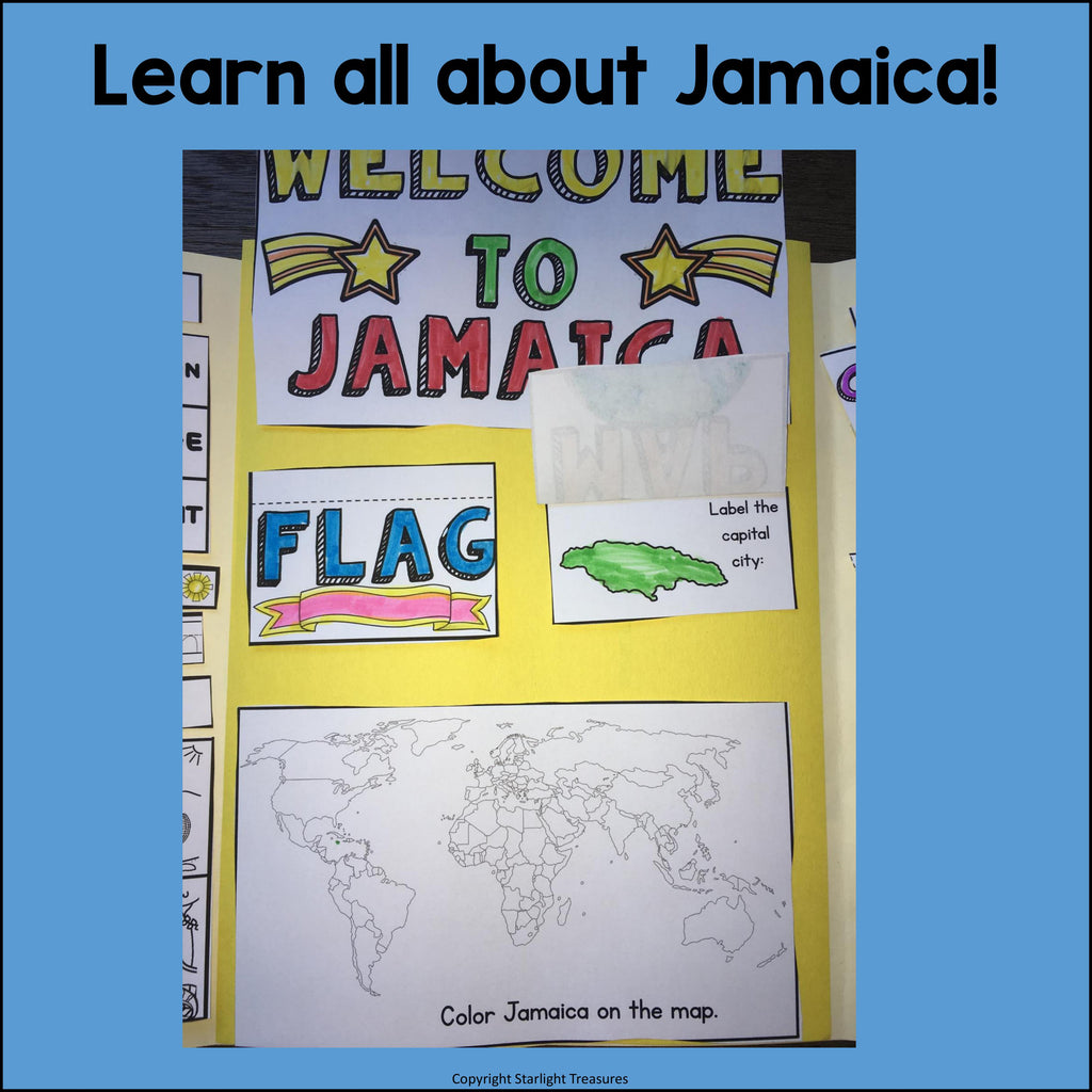 Jamaica Lapbook for Early Learners - A Country Study