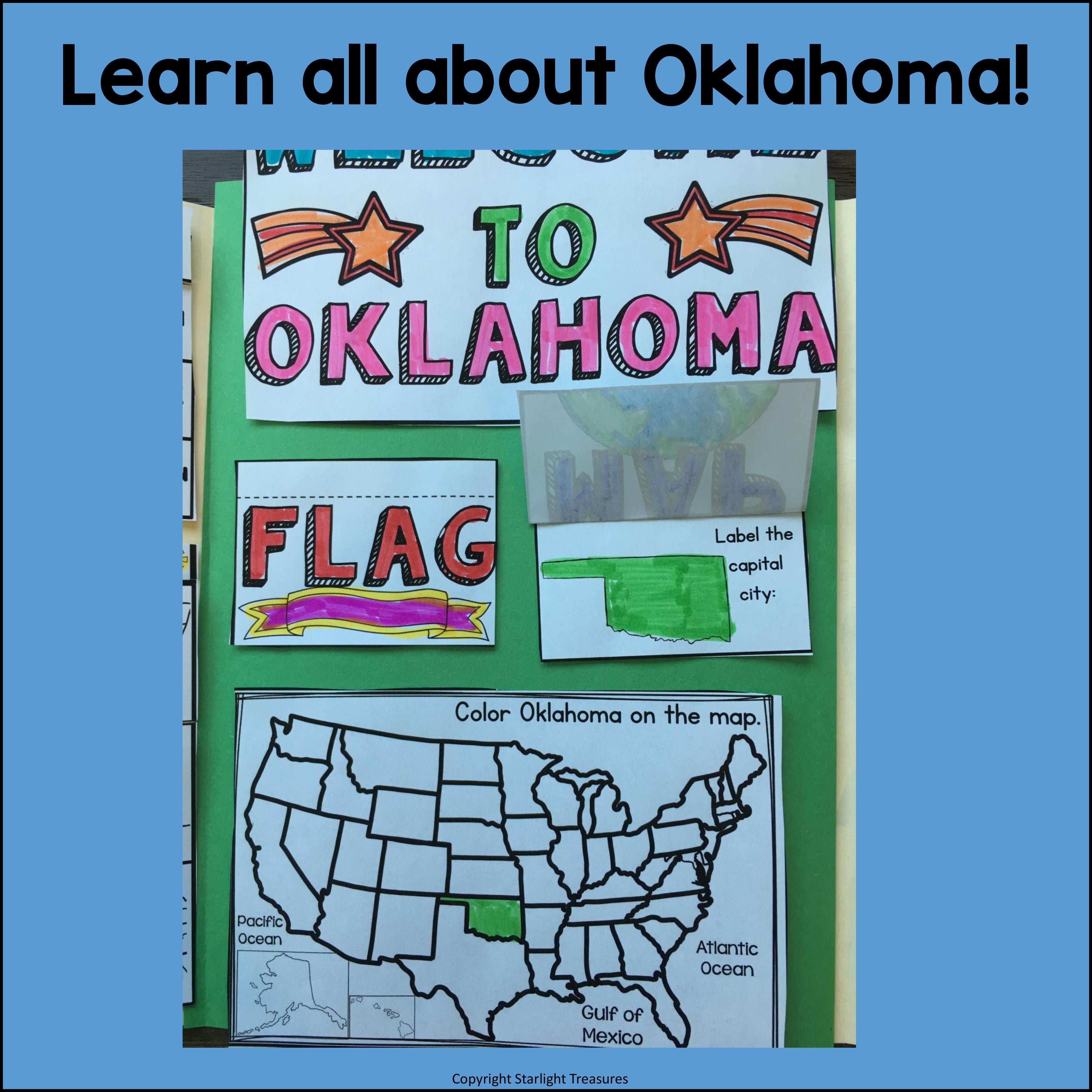 Oklahoma Lapbook for Early Learners - A State Study